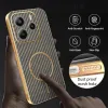 Coque arrière Phonesta Luxury Carbon Fiber avec MagSafe pour Xiaomi Redmi Note 14 5G - Marron 6