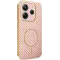 Coque arrière Phonesta Luxury Carbon Fiber avec MagSafe pour Xiaomi Redmi Note 14 5G - Rose