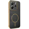 Coque arrière Phonesta Luxury Carbon Fiber avec MagSafe pour Xiaomi Redmi Note 14 5G - Noir 0