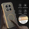 Coque arrière Phonesta Luxury Carbon Fiber avec MagSafe pour Xiaomi Redmi Note 14 Pro 5G / Xiaomi Poco X7 - Marron 6