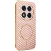 Coque arrière Phonesta Luxury Carbon Fiber avec MagSafe pour Xiaomi Redmi Note 14 Pro 5G / Xiaomi Poco X7 - Rose 0