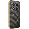 Coque arrière Phonesta Luxury Carbon Fiber avec MagSafe pour Xiaomi Redmi Note 14 Pro 5G / Xiaomi Poco X7 - Noir 0