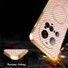 Coque arrière Phonesta Luxury Carbon Fiber avec MagSafe pour Xiaomi 15 Ultra - Rose 7