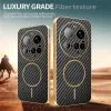 Coque arrière Phonesta Luxury Carbon Fiber avec MagSafe pour Xiaomi 15 Ultra - Noir 4