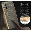 Coque arrière Phonesta Luxury Carbon Fiber avec MagSafe pour Xiaomi Poco F7 Pro - Marron 7