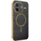 Coque arrière Phonesta Luxury Carbon Fiber avec MagSafe pour Xiaomi Poco F7 Pro - Noir