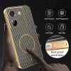Coque arrière Phonesta Luxury Carbon Fiber avec MagSafe pour Xiaomi Poco M7 Pro - Marron 6