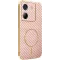 Coque arrière Phonesta Luxury Carbon Fiber avec MagSafe pour Xiaomi Poco M7 Pro - Rose