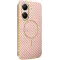 Coque arrière Phonesta Luxury Carbon Fiber avec MagSafe pour Xiaomi Poco X7 Pro - Rose