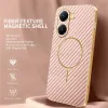 Coque arrière Phonesta Luxury Carbon Fiber avec MagSafe pour Xiaomi Poco X7 Pro - Rose 2