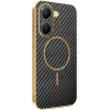 Coque arrière Phonesta Luxury Carbon Fiber avec MagSafe pour Xiaomi Poco X7 Pro - Noir 0