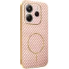 Coque arrière Phonesta Luxury Carbon Fiber avec MagSafe pour Xiaomi Redmi Note 14 4G 164.8mm - Rose 0