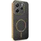 Coque arrière Phonesta Luxury Carbon Fiber avec MagSafe pour Xiaomi Redmi Note 14 4G 164.8mm - Noir