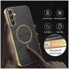 Coque arrière Phonesta Luxury Carbon Fiber avec MagSafe pour Samsung Galaxy A16 - Noir 5