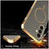 Coque arrière Phonesta Luxury Carbon Fiber avec MagSafe pour Samsung Galaxy A36 - Marron 6