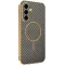 Coque arrière Phonesta Luxury Carbon Fiber avec MagSafe pour Samsung Galaxy A56 - Marron