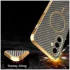 Coque arrière Phonesta Luxury Carbon Fiber avec MagSafe pour Samsung Galaxy A56 - Marron 6