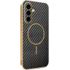 Coque arrière Phonesta Luxury Carbon Fiber avec MagSafe pour Samsung Galaxy A56 - Noir 0