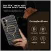 Coque arrière Phonesta Luxury Carbon Fiber avec MagSafe pour Samsung Galaxy A56 - Noir 2