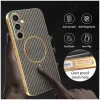 Coque arrière Phonesta Luxury Carbon Fiber avec MagSafe pour Samsung Galaxy S24 FE - Marron 5