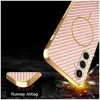 Coque arrière Phonesta Luxury Carbon Fiber avec MagSafe pour Samsung Galaxy S24 FE - Rose 6