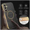 Coque arrière Phonesta Luxury Carbon Fiber avec MagSafe pour Samsung Galaxy S24 FE - Noir 5