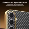 Coque arrière Phonesta Luxury Carbon Fiber avec MagSafe pour Samsung Galaxy S25 Plus/S24 Plus - Noir 7