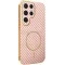 Coque arrière Phonesta Luxury Carbon Fiber avec MagSafe pour Samsung Galaxy S25 Ultra - Rose