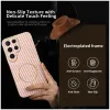Coque arrière Phonesta Luxury Carbon Fiber avec MagSafe pour Samsung Galaxy S25 Ultra - Rose 2