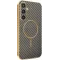 Coque arrière Phonesta Luxury Carbon Fiber avec MagSafe pour Samsung Galaxy S25/S24 - Marron