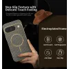 Coque arrière Phonesta Luxury Carbon Fiber avec MagSafe pour Google Pixel 9 - Marron 2