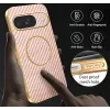 Coque arrière Phonesta Luxury Carbon Fiber avec MagSafe pour Google Pixel 9 - Rose 7