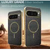 Coque arrière Phonesta Luxury Carbon Fiber avec MagSafe pour Google Pixel 9 Pro - Noir 3