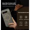 Coque arrière Phonesta Luxury Carbon Fiber avec MagSafe pour Google Pixel 9 Pro XL - Marron 2