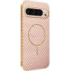 Coque arrière Phonesta Luxury Carbon Fiber avec MagSafe pour Google Pixel 9 Pro XL - Rose