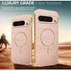 Coque arrière Phonesta Luxury Carbon Fiber avec MagSafe pour Google Pixel 9 Pro XL - Rose 4