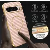 Coque arrière Phonesta Luxury Carbon Fiber avec MagSafe pour Google Pixel 9 Pro XL - Rose 8