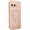 Coque arrière Phonesta Luxury Carbon Fiber avec MagSafe pour Google Pixel 9a - Rose