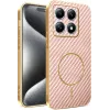 Coque arrière Phonesta Luxury Carbon Fiber avec MagSafe pour Xiaomi 15T - Rose 0