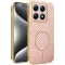 Coque arrière Phonesta Luxury Carbon Fiber avec MagSafe pour Xiaomi 15T - Rose