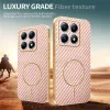 Coque arrière Phonesta Luxury Carbon Fiber avec MagSafe pour Xiaomi 15T - Rose 3
