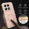 Coque arrière Phonesta Luxury Carbon Fiber avec MagSafe pour Xiaomi 15T - Rose 6