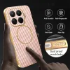 Coque arrière Phonesta Luxury Carbon Fiber avec MagSafe pour Xiaomi 15T Pro - Rose 6