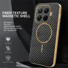 Coque arrière Phonesta Luxury Carbon Fiber avec MagSafe pour Xiaomi 15T Pro - Noir 1