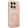 Coque arrière Phonesta Luxury Carbon Fiber avec MagSafe pour OnePlus 15 - Rose 0
