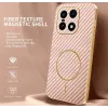 Coque arrière Phonesta Luxury Carbon Fiber avec MagSafe pour OnePlus 15 - Rose 1