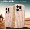 Coque arrière Phonesta Luxury Carbon Fiber avec MagSafe pour Oppo Find X9 - Rose 3