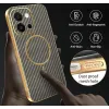 Coque arrière Phonesta Luxury Carbon Fiber avec MagSafe pour Oppo A6 Pro - Marron 7