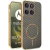 Coque arrière Phonesta Luxury Carbon Fiber avec MagSafe pour Motorola Edge 70 - Marron 0