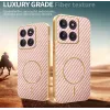 Coque arrière Phonesta Luxury Carbon Fiber avec MagSafe pour Motorola Edge 70 - Rose 3